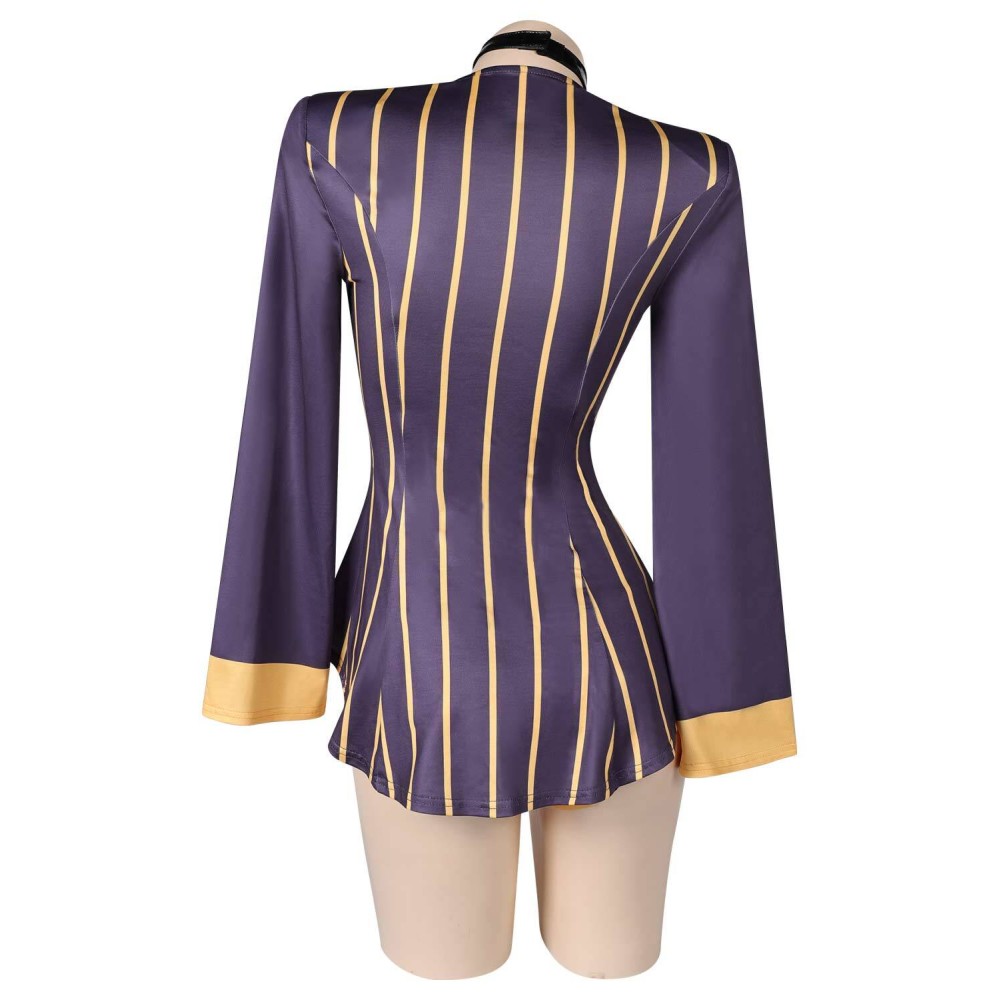 Hazbin Hotel Sir Pentious Purple Sexy Lingerie for Women Suit Cosplay Costume Halloween Carnival Outfit