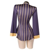 Hazbin Hotel Sir Pentious Purple Sexy Lingerie for Women Suit Cosplay Costume Halloween Carnival Outfit