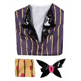 Hazbin Hotel Sir Pentious Purple Sexy Lingerie for Women Suit Cosplay Costume Halloween Carnival Outfit