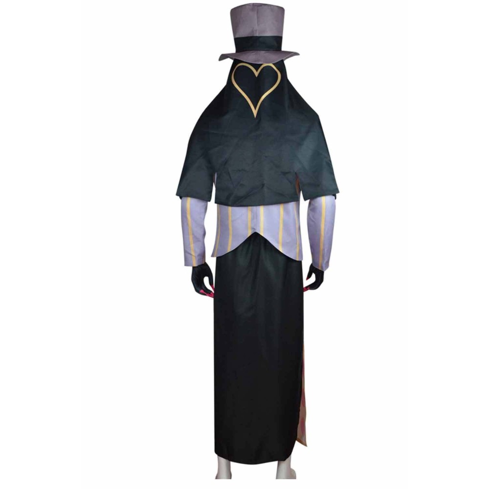 Hazbin Hotel Sir Pentious Brown Uniform With Hat Suit Cosplay Costume Halloween Carnival Outfit