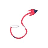 Hazbin Hotel Series Blitzo Billy Butcher Red Tail Accessories Cosplay Costume Halloween Carnival