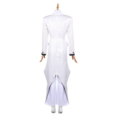 Hazbin Hotel Season 2 Vox White Suit Set Party Cosplay Costume Halloween Carnival