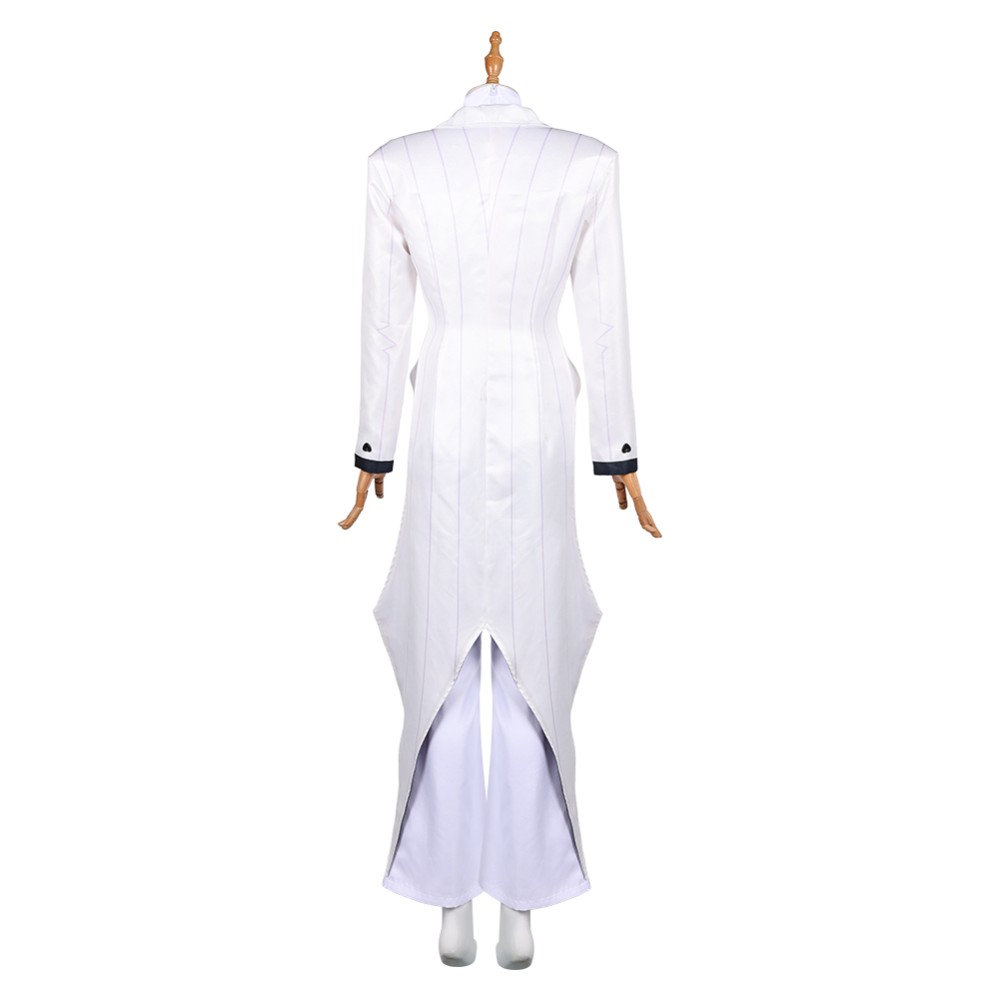 Hazbin Hotel Season 2 Vox White Suit Set Party Cosplay Costume Halloween Carnival