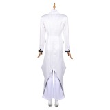 Hazbin Hotel Season 2 Vox White Suit Set Party Cosplay Costume Halloween Carnival