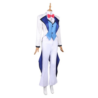 Hazbin Hotel Season 2 Vox White Suit Set Party Cosplay Costume Halloween Carnival