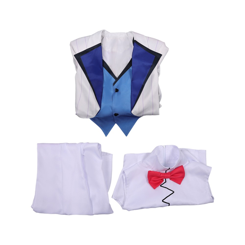 Hazbin Hotel Season 2 Vox White Suit Set Party Cosplay Costume Halloween Carnival