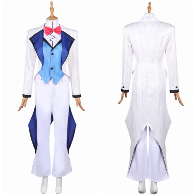 Hazbin Hotel Season 2 Vox White Suit Set Party Cosplay Costume Halloween Carnival