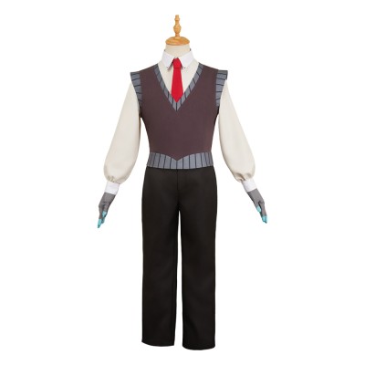 Hazbin Hotel Season 2 VOX Grey Uniform Cosplay Costume Halloween Carnival Outfit