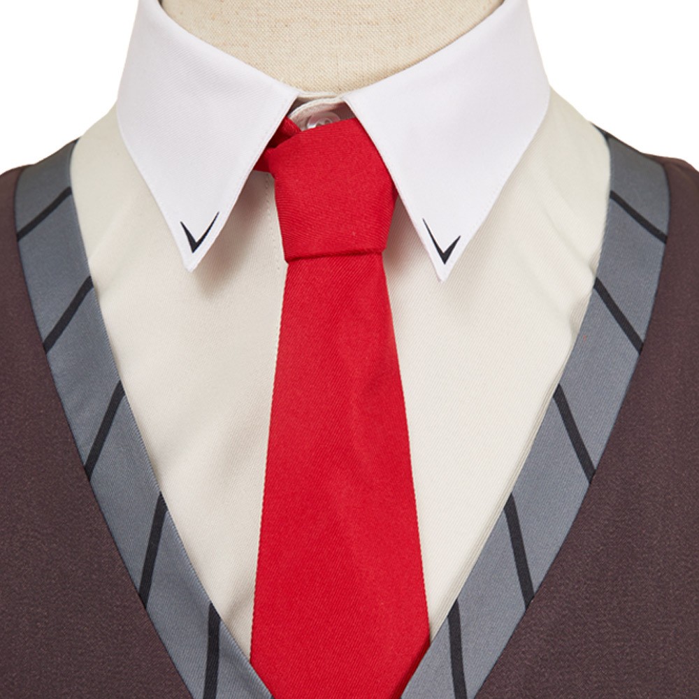 Hazbin Hotel Season 2 VOX Grey Uniform Cosplay Costume Halloween Carnival Outfit