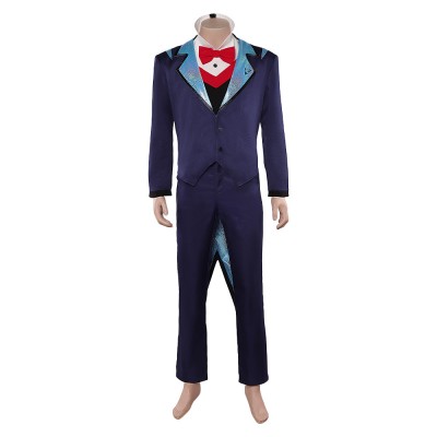 Hazbin Hotel Season 2 Vox Blue Suit Cosplay Costume Halloween Carnival Outfit