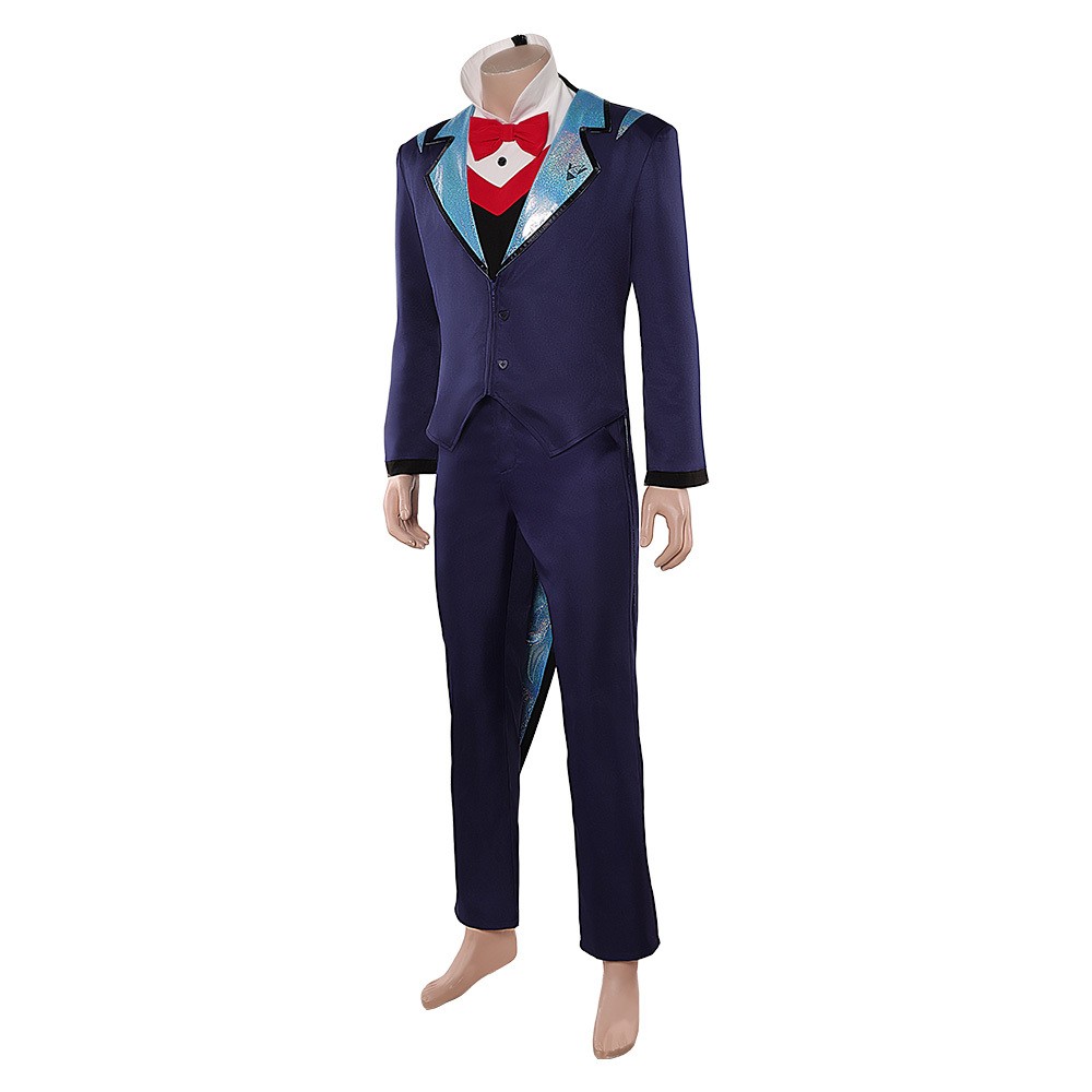 Hazbin Hotel Season 2 Vox Blue Suit Cosplay Costume Halloween Carnival Outfit