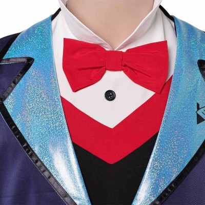 Hazbin Hotel Season 2 Vox Blue Suit Cosplay Costume Halloween Carnival Outfit