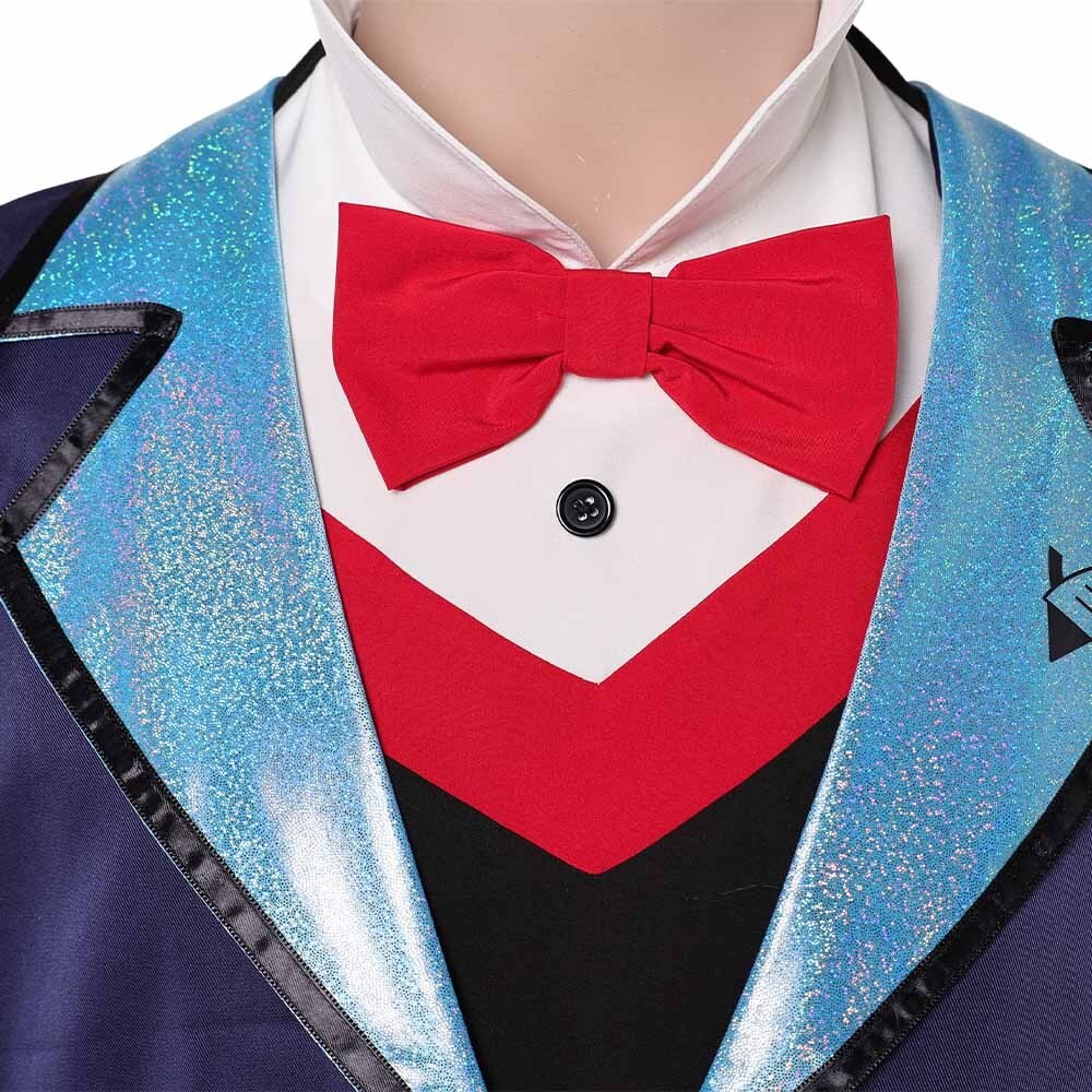 Hazbin Hotel Season 2 Vox Blue Suit Cosplay Costume Halloween Carnival Outfit