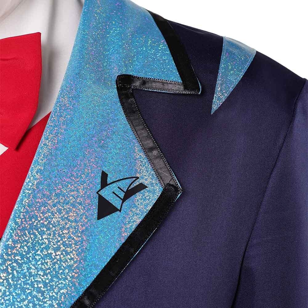 Hazbin Hotel Season 2 Vox Blue Suit Cosplay Costume Halloween Carnival Outfit