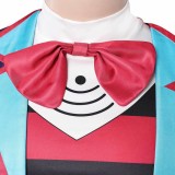 Hazbin Hotel Season 2 Vox Blue Striped Tailcoat Cosplay Costume Halloween Carnival Outfit
