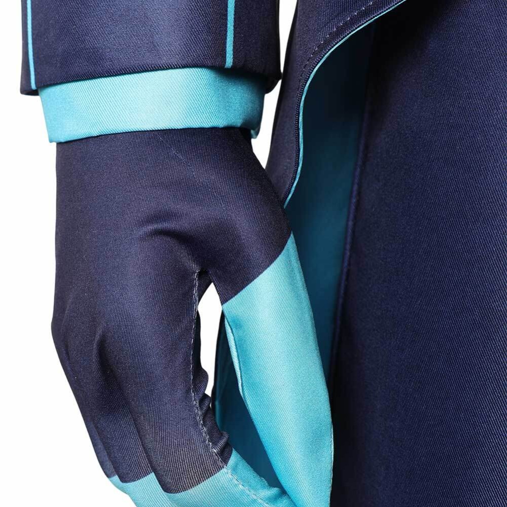 Hazbin Hotel Season 2 Vox Blue Striped Tailcoat Cosplay Costume Halloween Carnival Outfit
