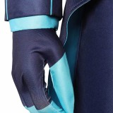Hazbin Hotel Season 2 Vox Blue Striped Tailcoat Cosplay Costume Halloween Carnival Outfit