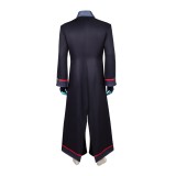 Hazbin Hotel Season 2 Vox Black Long Trench Coat Cosplay Costume Halloween Carnival Outfit