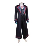 Hazbin Hotel Season 2 Vox Black Long Trench Coat Cosplay Costume Halloween Carnival Outfit