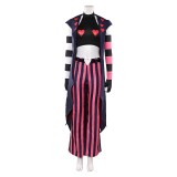 Hazbin Hotel Season 2 Velvette Pink Black Cosplay Costume Halloween Carnival Outfit
