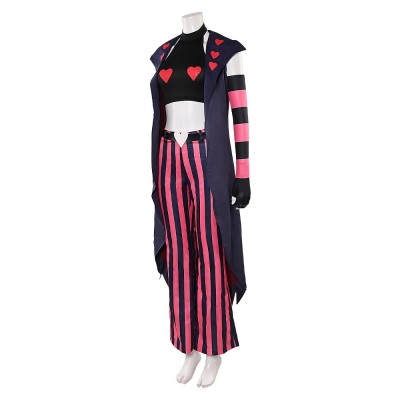 Hazbin Hotel Season 2 Velvette Pink Black Cosplay Costume Halloween Carnival Outfit