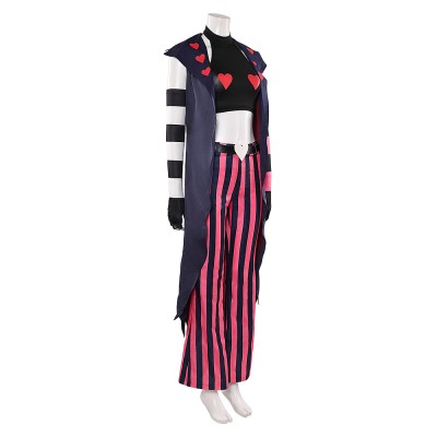 Hazbin Hotel Season 2 Velvette Pink Black Cosplay Costume Halloween Carnival Outfit