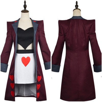 Hazbin Hotel Season 2 Velvette Coat Top Skirt Set Party Cosplay Costume Halloween Carnival