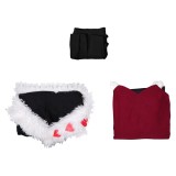 Hazbin Hotel Season 2 Velvette Black Fur Collar Dress Party Cosplay Costume Halloween Carnival