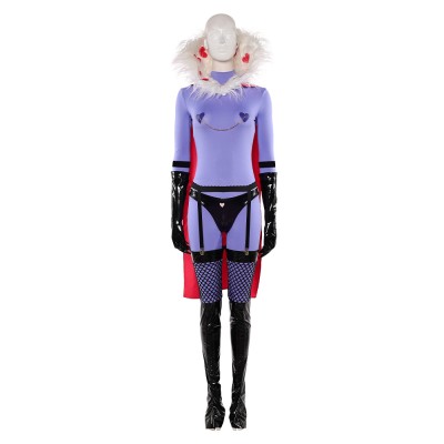 Hazbin Hotel Season 2 Valentino Purple Cloak Cosplay Costume Halloween Carnival Outfit
