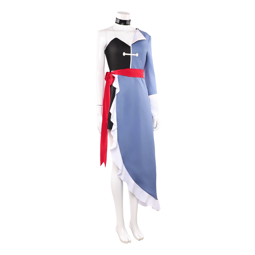 Hazbin Hotel Season 2 Vaggie Grey Dress Cosplay Costume Halloween Carnival Outfit