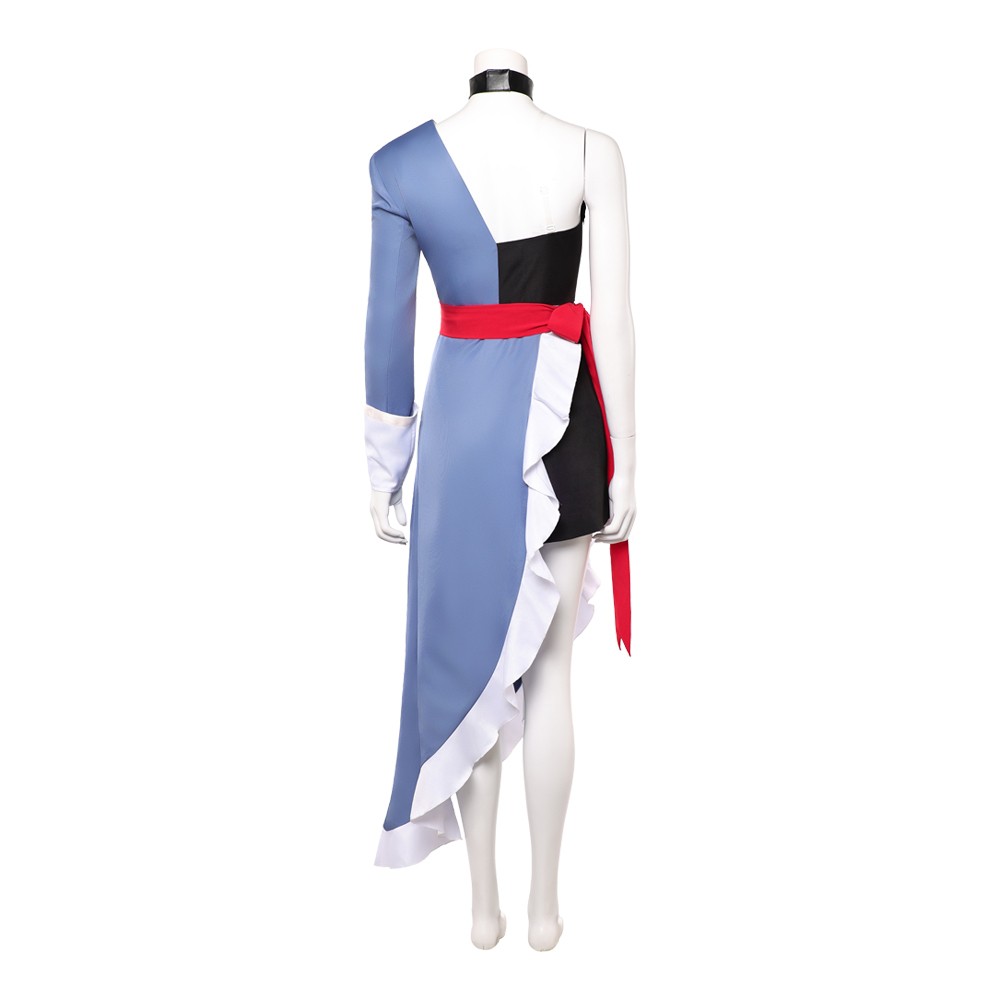 Hazbin Hotel Season 2 Vaggie Grey Dress Cosplay Costume Halloween Carnival Outfit