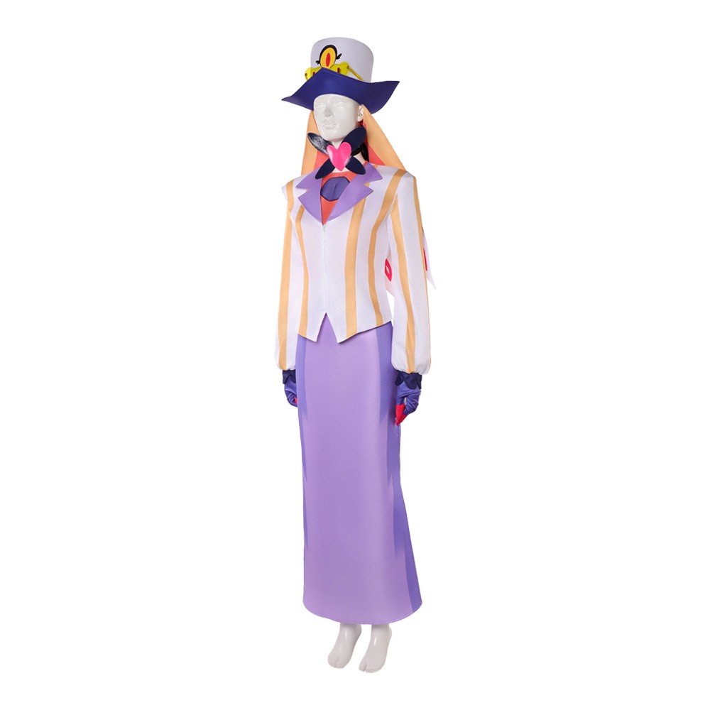 Hazbin Hotel Season 2 Sir Pentious Purple White Cosplay Costume Halloween Carnival Outfit