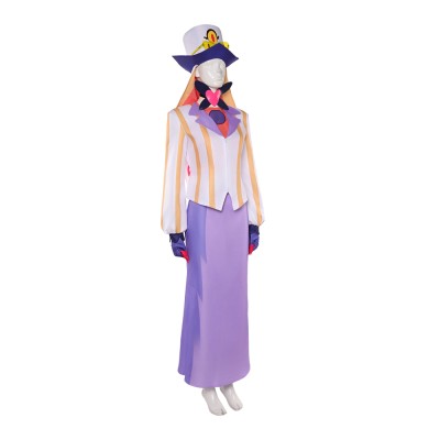 Hazbin Hotel Season 2 Sir Pentious Purple White Cosplay Costume Halloween Carnival Outfit
