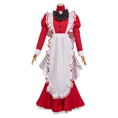 Hazbin Hotel Season 2 Rosie Red Maid Cosplay Costume Halloween Carnival Outfit