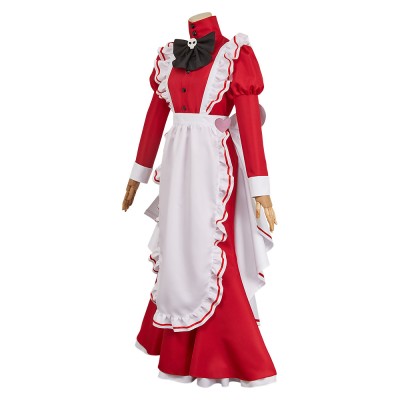 Hazbin Hotel Season 2 Rosie Red Maid Cosplay Costume Halloween Carnival Outfit
