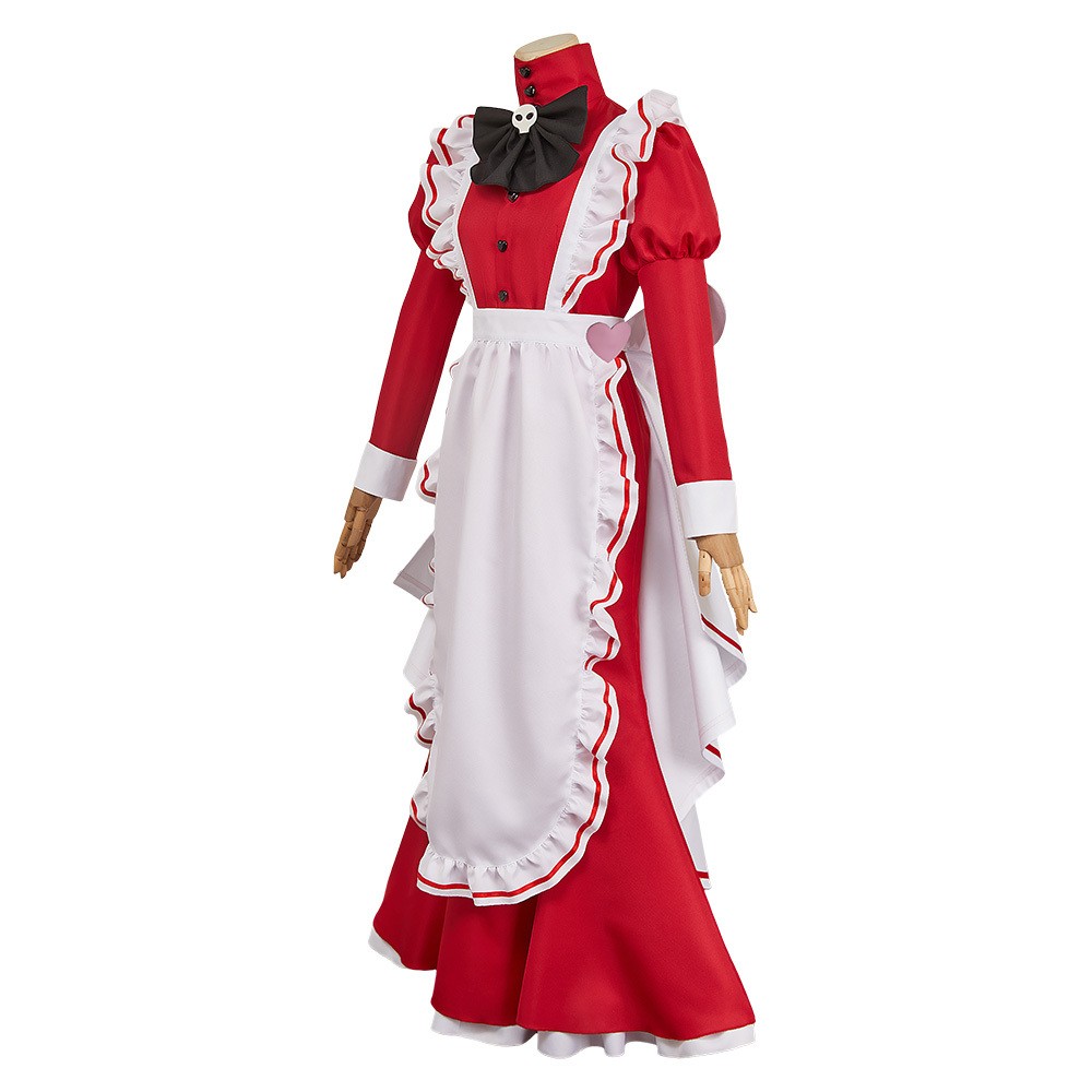 Hazbin Hotel Season 2 Rosie Red Maid Cosplay Costume Halloween Carnival Outfit