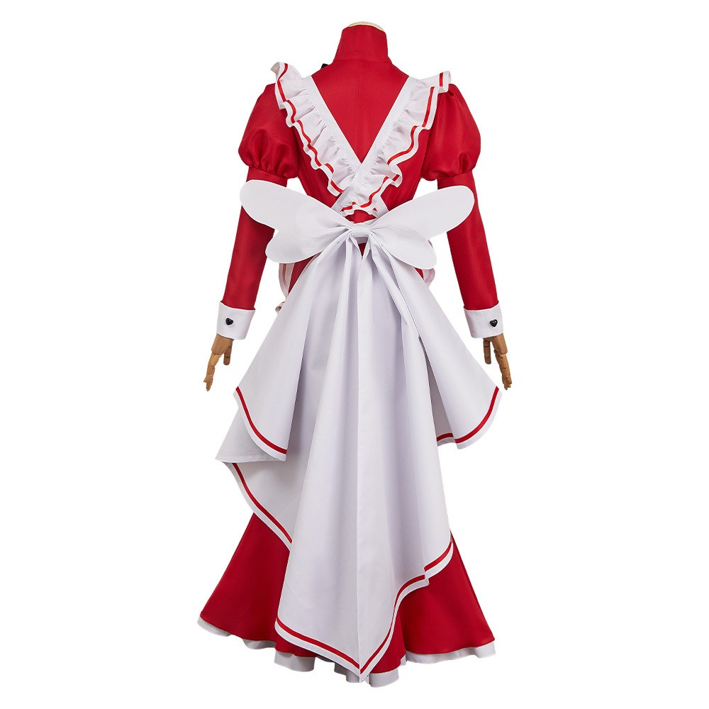 Hazbin Hotel Season 2 Rosie Red Maid Cosplay Costume Halloween Carnival Outfit