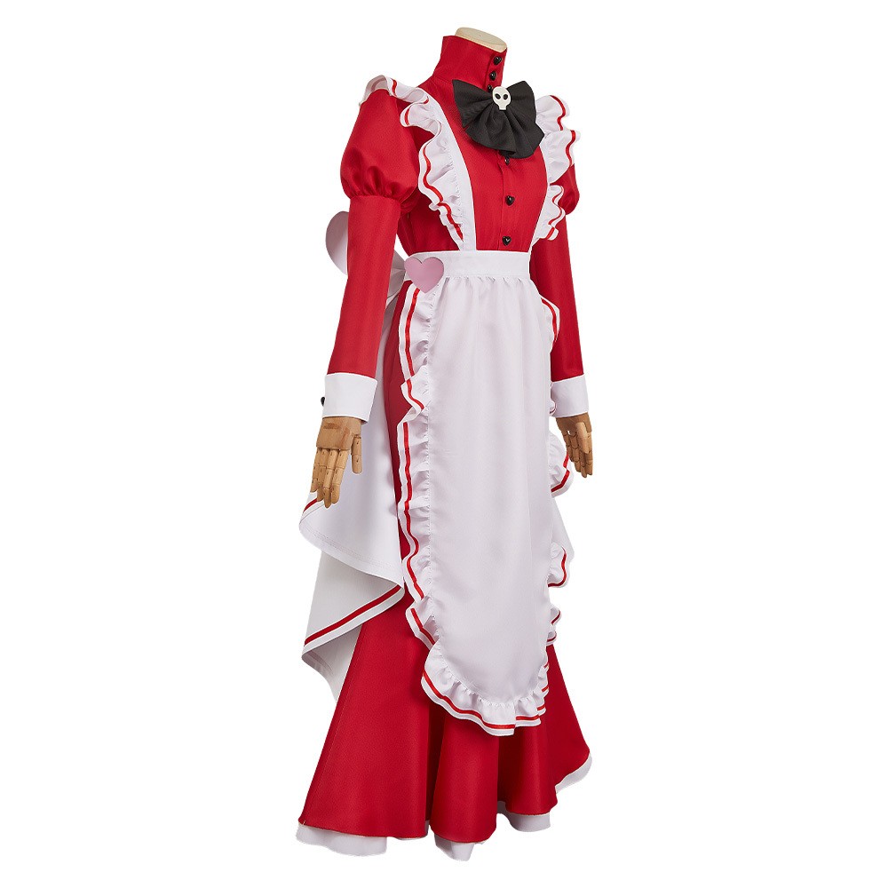 Hazbin Hotel Season 2 Rosie Red Maid Cosplay Costume Halloween Carnival Outfit