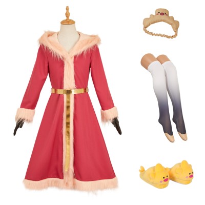 Hazbin Hotel Season 2 Lucifer Red Plush Cosplay Costume Halloween Carnival Outfit