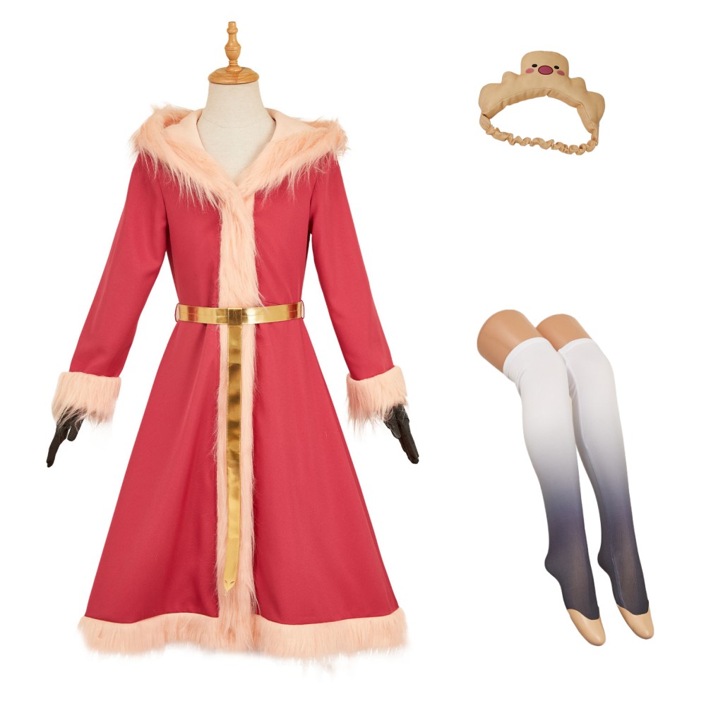 Hazbin Hotel Season 2 Lucifer Red Plush Cosplay Costume Halloween Carnival Outfit