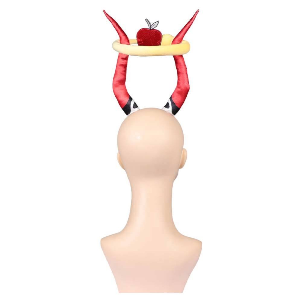 Hazbin Hotel Season 2 Lucifer Red Demon Headgear Cosplay Costume Halloween Carnival Outfit