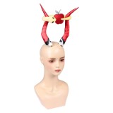 Hazbin Hotel Season 2 Lucifer Red Demon Headgear Cosplay Costume Halloween Carnival Outfit