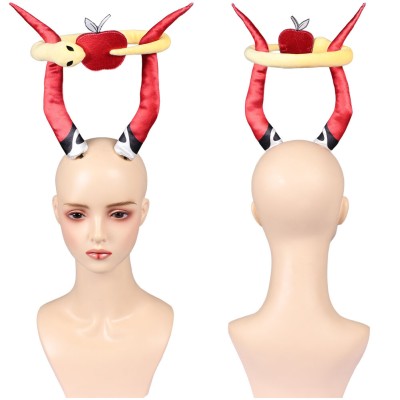 Hazbin Hotel Season 2 Lucifer Red Demon Headgear Cosplay Costume Halloween Carnival Outfit