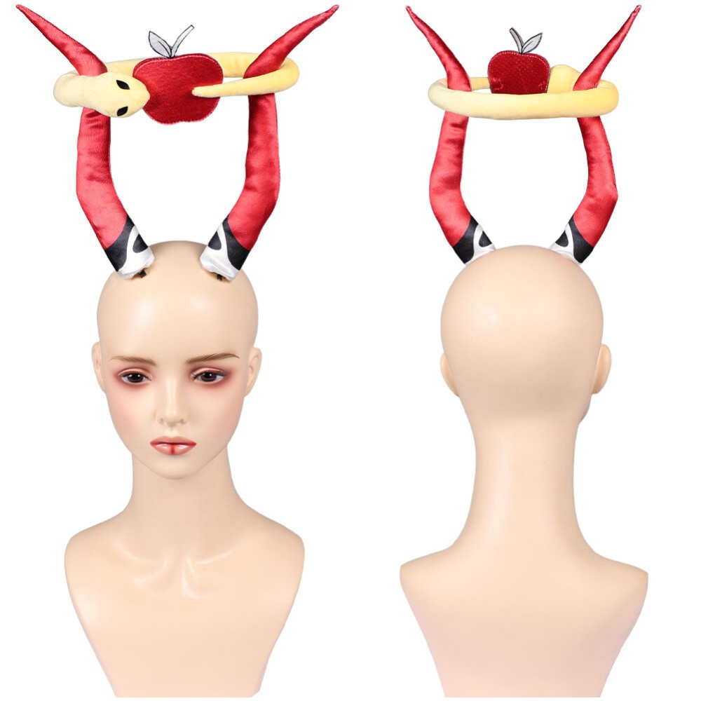Hazbin Hotel Season 2 Lucifer Red Demon Headgear Cosplay Costume Halloween Carnival Outfit
