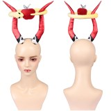 Hazbin Hotel Season 2 Lucifer Red Demon Headgear Cosplay Costume Halloween Carnival Outfit