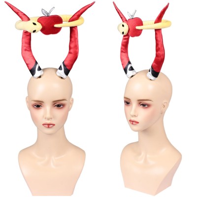 Hazbin Hotel Season 2 Lucifer Red Demon Headgear Cosplay Costume Halloween Carnival Outfit