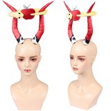 Hazbin Hotel Season 2 Lucifer Red Demon Headgear Cosplay Costume Halloween Carnival Outfit