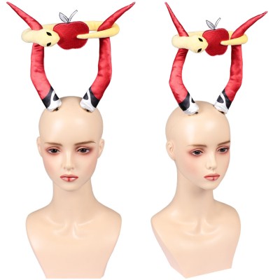 Hazbin Hotel Season 2 Lucifer Red Demon Headgear Cosplay Costume Halloween Carnival Outfit