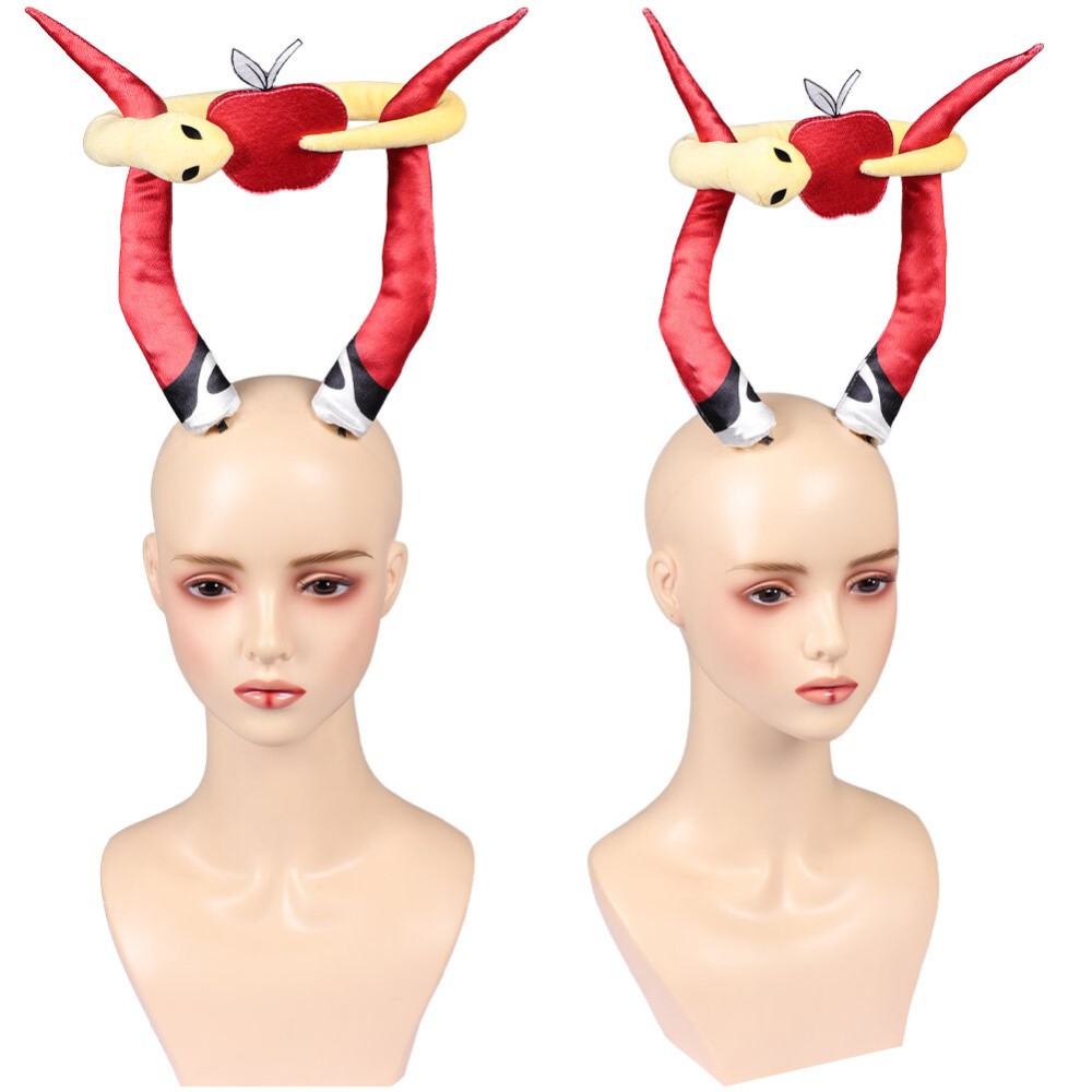 Hazbin Hotel Season 2 Lucifer Red Demon Headgear Cosplay Costume Halloween Carnival Outfit