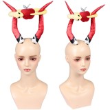 Hazbin Hotel Season 2 Lucifer Red Demon Headgear Cosplay Costume Halloween Carnival Outfit
